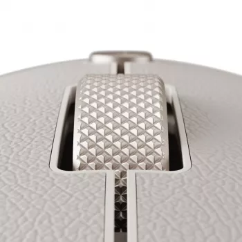 Satechi OntheGo Mouse – belaidė pelė su Bluetooth ir 2.4GHz USB-A, įkraunama, kelių įrenginių, smėlio spalvos