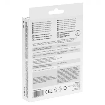 Savio BA-12 Magnetinis belaidis power bankas 10000 mAh juodas