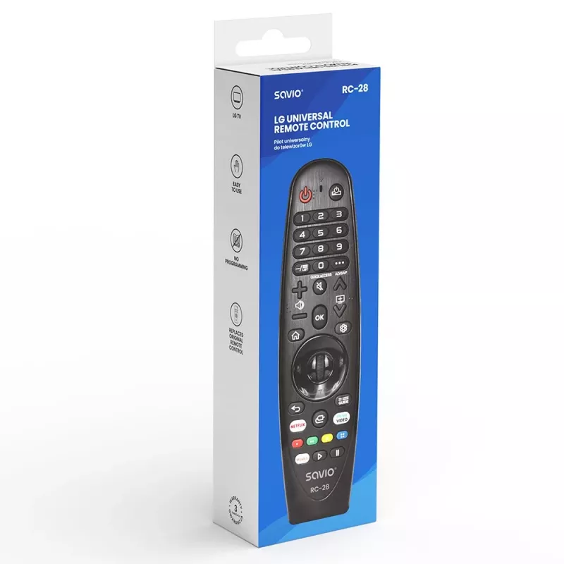 SAVIO RC-28 Universalus LG Smart TV pultelis
