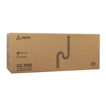 Sbox CC-1016B kabelių spiralinis vamzdelis juodas 1,5 m 16 mm