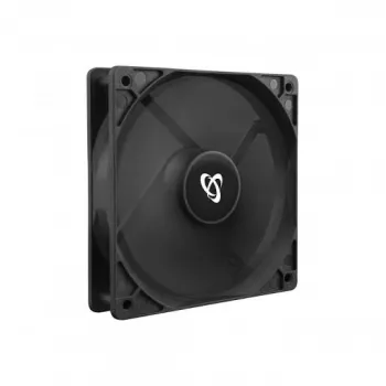 SBOX CF-120 120mm korpuso ventiliatorius, juodas, 1200 RPM, 38 CFM, 23,2 dBA, hidraulinis guolis, 3-pin + Molex