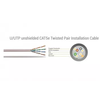 SBOX UTP CAT5e 5m UTP-5R tinklo kabelis