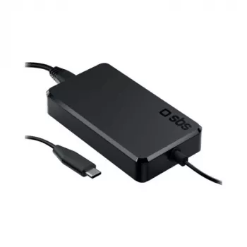 SBS universalus USB-C nešiojamojo kompiuterio maitinimo adapteris 100W 3m juodas