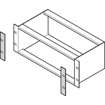 SCHROFF dangtelio plokštė 3U be rankenos 4HP aliuminis 34561197