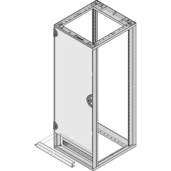 SCHROFF durų vyrių laikiklis 60mm RAL 7021 juodai pilkas 27230061