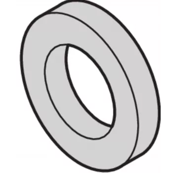 SCHROFF plastikinė tarpinė 2,7 mm vidinis skersmuo, 6 mm išorinis skersmuo, 0,5 mm storio, PA 6.6, natūrali, 100 vienetų (21101121)