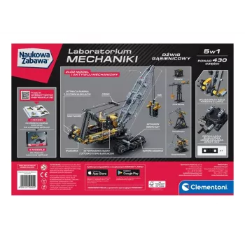Clementoni 50402 Scientific Fun Mechanics Laboratory Crawler Crane