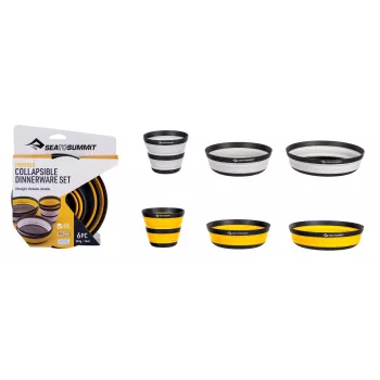 SEA TO SUMMIT Frontier UL 2P Folding Dishes Set – sulankstomi dubenys, puodeliai ir šakutės-šaukštai