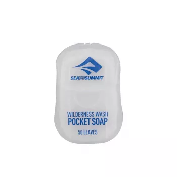 Sea To Summit Wilderness Wash Pocket Soap 50 Leaves - Biodegraduojamas, bekvapis, universalus muilas