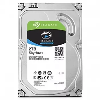 Seagate SkyHawk 2TB stebėjimo sistemos vidinis kietasis diskas - SATA 6Gb/s, 3,5 colio (5900 RPM, 64MB talpykla, CMR)