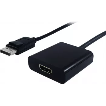 SECOMP STANDARD DisplayPort į HDMI adapteris, DP Kištukas į HDMI Lizdą, 4K@30Hz, Juodas (S3203)