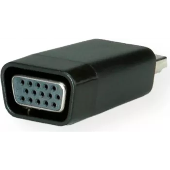 SECOMP STANDARD HDMI į VGA adapteris su garsu, HDMI male į VGA female, Full HD 1080p, juodas S3208
