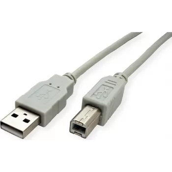 SECOMP STANDARD USB 2.0 laidas, Type A-B, smėlio spalvos, 0,8 m (S3101)