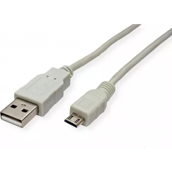 SECOMP STANDARD USB 2.0 kabelis, USB A male į Micro USB B male, 0,8 m, juodas S3151
