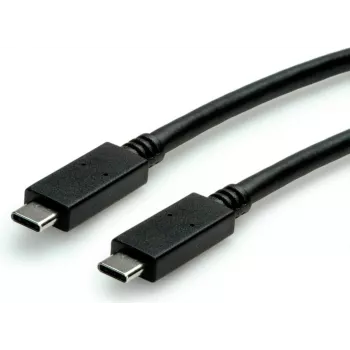 SECOMP STANDARD USB 3.2 Gen 2 kabelis, E-Mark, USB-C į USB-C, tiesus, 10 Gbit/s, 100W, juodas, 1 m (S3521)