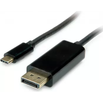 SECOMP STANDARD USB-C į DisplayPort adapterio kabelis 1m 4K@60Hz juodas S3732