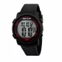Sector Man R3251543001 (44 mm) kvarcinis rankinis laikrodis - juodas ciferblatas, silikono apyrankė