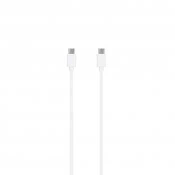 SEEK TOTI 20W Type-C PD sieninis greitasis įkroviklis su Type-C į Type-C 1 m PVC duomenų kabeliu, 3A, baltas