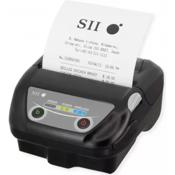 Seiko Instruments MP-B30 mobilus termo etikečių spausdintuvas, 203 dpi, 127 mm/s, USB ir Bluetooth, juodas MP-B30-B02JK1-EA