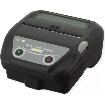 SEIKO MP-B30 / MP-B30L mobilus tiesioginio šiluminio spausdinimo spausdintuvas, 203 dpi, USB, WLAN, juodas, rinkinys su USB kabeliu, diržo laikikliu, baterija