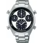 SEIKO SFJ001P1 Vyriškas saulės energijos chronografinis laikrodis 42 mm nerūdijantis plienas