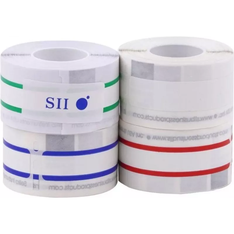 Seiko SLP-4AST Įvairiaspalvės adresų etiketės - 28 x 89 mm, 520 etikečių (4 ritinėliai po 130) Smart Label Printer 420/425/430/440/450