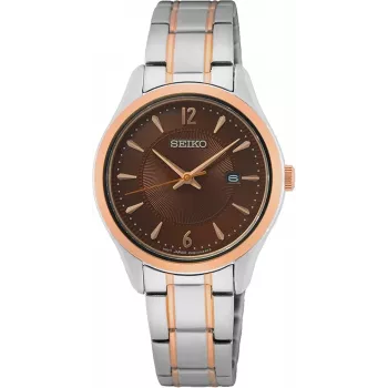 SEIKO SUR476P1 Moteriškas kvarcinis laikrodis, 30 mm, nerūdijantis plienas