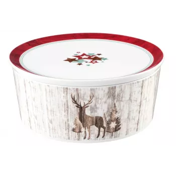 SELTMANN LIFE CHRISTMAS Servavimo dubuo su dangčiu 21x9 cm