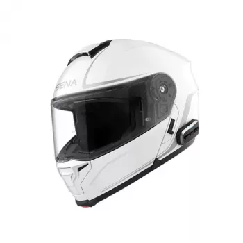 Sena OUTRUSH 2 Išmanusis modulinis šalmas su Mesh Intercom, Glossy White, L
