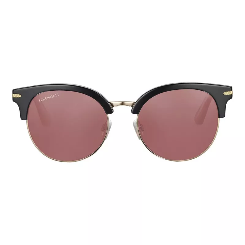 SERENGETI moteriški akiniai nuo saulės SS560001 - Havana acetato rėmelis, rudi fotochrominiai mineralinio stiklo lęšiai, 53 mm