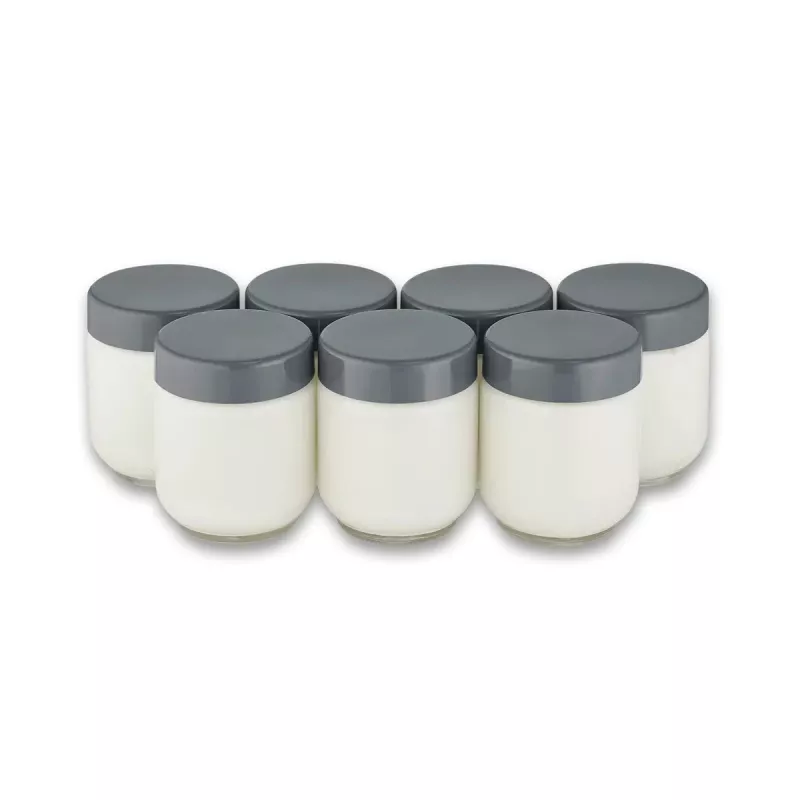 Severin JG 3510 Jogurto gaminimo aparatas, 7 x 150 ml stiklinės talpos, 13 W, baltas