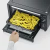 Severin TO 2062 mini orkaitė, 9 L, 800 W, su rotisserie, šepetėliuotu nerūdijančiu plienu/juoda