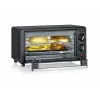 Severin TO 2062 mini orkaitė, 9 L, 800 W, su rotisserie, šepetėliuotu nerūdijančiu plienu/juoda