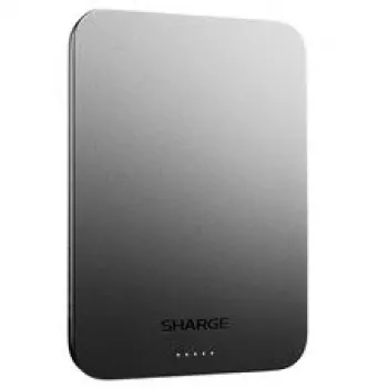 SHARGE AeroMag Air 5000mAh nešiojamas įkroviklis su Qi2 15W belaidžiu įkrovimu ir 20W USB-C PD, juodas YDD-AEROMAGAIR-M6