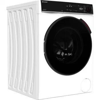 SHARP ES-WNFB214CWDA-DE Priekinio pakrovimo skalbyklė, 10 kg, 1400 aps./min., balta, Wi-Fi, Advanced Inverter variklis