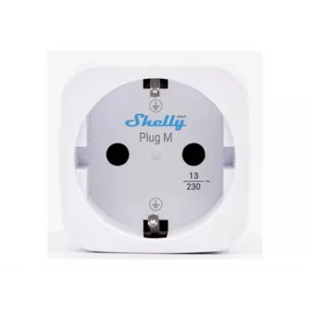 Shelly Plug M Gen3 White 4-Pack energijos stebėjimo išmanusis kištukas, 13A, Wi-Fi ir Bluetooth