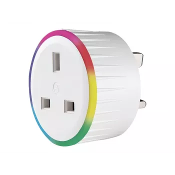 Shelly Plus Plug UK – Wi-Fi & Bluetooth išmanusis kištukas su energijos stebėjimu, 3000 W, UK G tipo