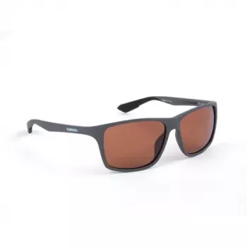 Shimano Technium Polarized Sunglasses, Matte Dark Grey/Copper