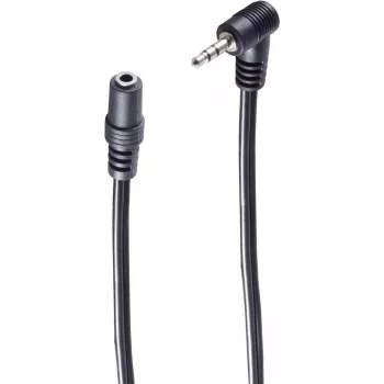 SHIVERPEAKS BASIC-S 2,5 mm kampuotas jack – 3,5 mm jack sujungimo audio prailginimo kabelis, 0,2 m, juodas BS30781