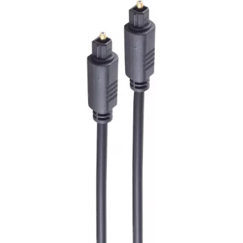 SHIVERPEAKS BASIC-S šviesolaidinis garso kabelis, Toslink į Toslink, 10,0 m, 4,0 mm, juodas BS69004-10