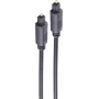 SHIVERPEAKS BASIC-S šviesolaidinis garso kabelis, Toslink į Toslink, 10,0 m, 4,0 mm, juodas BS69004-10