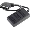 shiverpeaks BASIC-S Scart skirstytuvo kabelis, 1x Scart tėvinis į 3x Scart moteriškus, 0,5 m, pilnai sujungtas, juodas (BS94051)