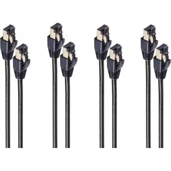 SHIVERPEAKS BS08-41025-4 Cat.8.1 S/FTP tinklo kabelis, RJ45, 1m, juodas