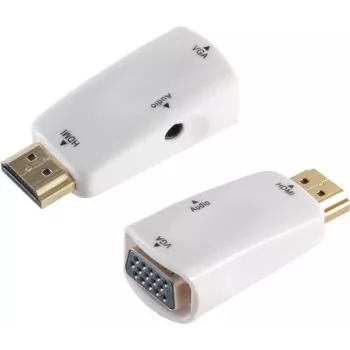 SHIVERPEAKS BS10-01001 HDMI į VGA + 3,5 mm garso aktyvus konverteris, 1080p, juodas
