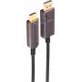 SHIVERPEAKS BS30-20485 aktyvus optinis DisplayPort į HDMI adapterio kabelis, 4K60, 30m, juodas