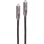 SHIVERPEAKS BS30-43215 USB-C hibridinis kabelis 3.2 Gen 2, 8K vaizdas, 10 Gbps duomenys, 60W maitinimas, 12,5 m, juodas