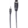 SHIVERPEAKS BS30822 garso kabelis 1,5 m 3,5 mm į 5 kontaktų DIN male juodas