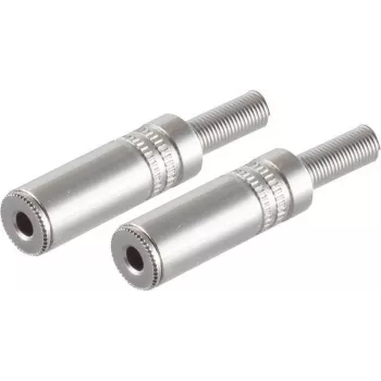 SHIVERPEAKS BS51210-M2 3,5 mm stereo jack kištukas, nerūdijantis plienas, litavimo prijungimas, auksuoti kontaktai