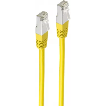 SHIVERPEAKS BS75115-Y Cat5e F/UTP tinklo pataisos kabelis, RJ45, geltonas, 5 m
