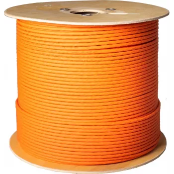 SHIVERPEAKS Cat 7 S/FTP dvigubas instaliacinis kabelis, 1000 MHz, 500 m, PVC apvalkalas, juodas BS08-88035007